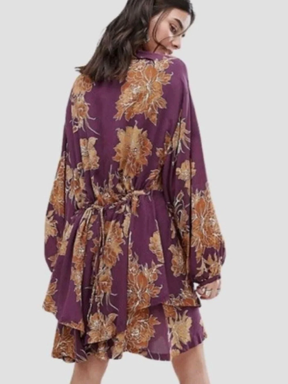 Free People Shake It Mini Dress - Plum, Size S